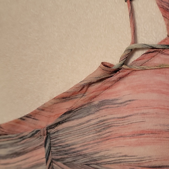 Zimmermann Pink and Blue 100% Silk Long Sleeve Dress - Picture 3 of 15